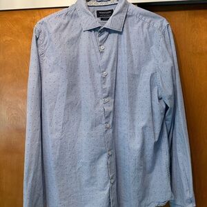 Denim & Flower Light Blue Casual Button Down Shirt